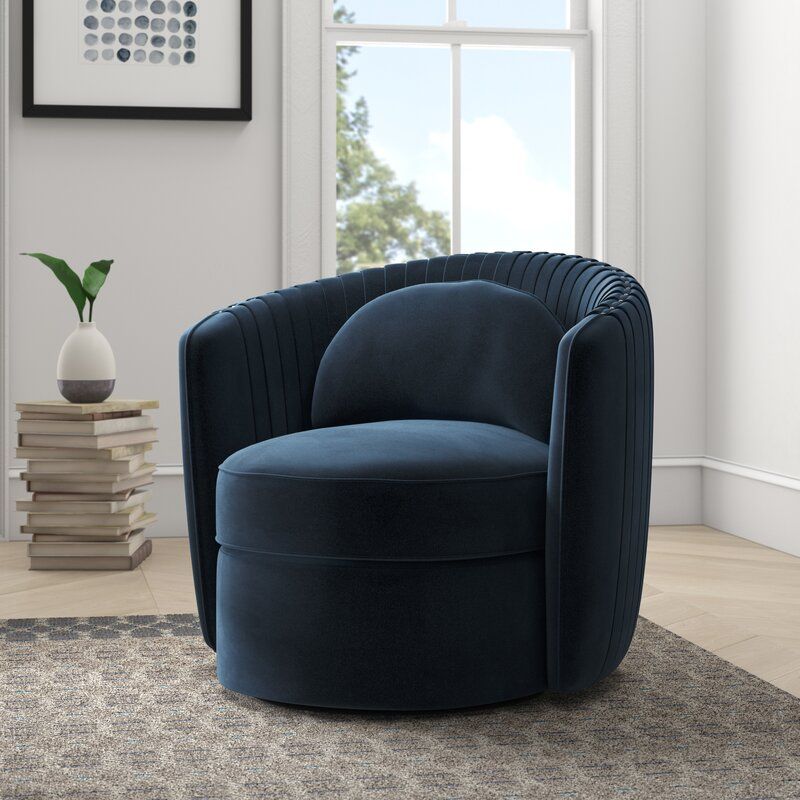 Annalise Swivel Barrel Chair thumbnail 2