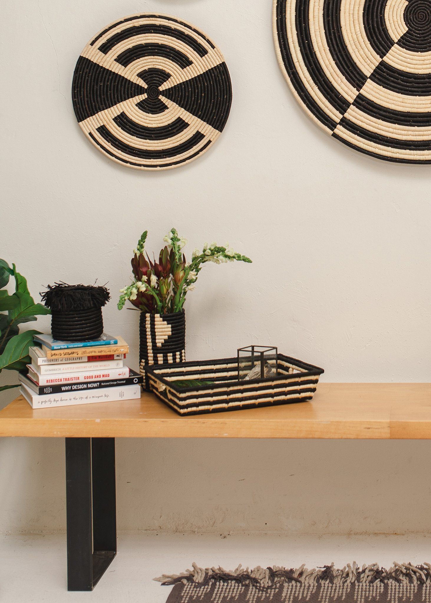 Black Striped Serving Tray thumbnail 2