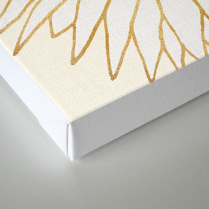 Gold Sunflower Canvas Print thumbnail 3
