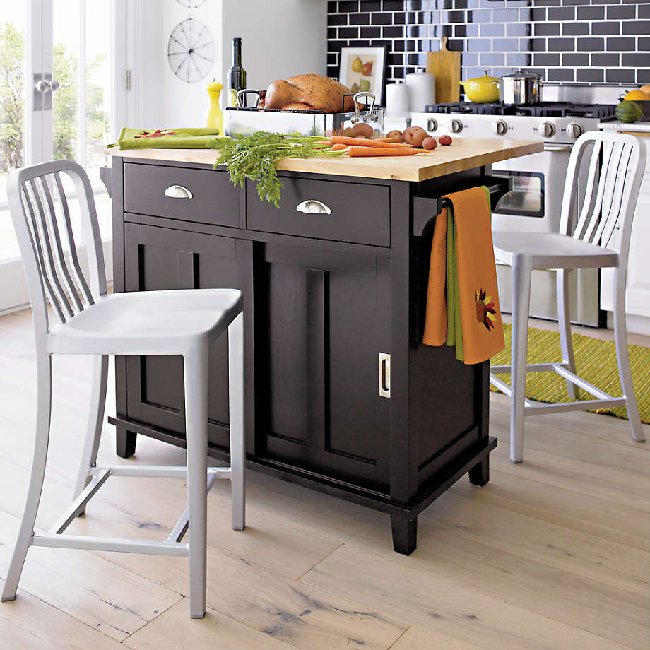 Belmont Black Kitchen Island thumbnail 2