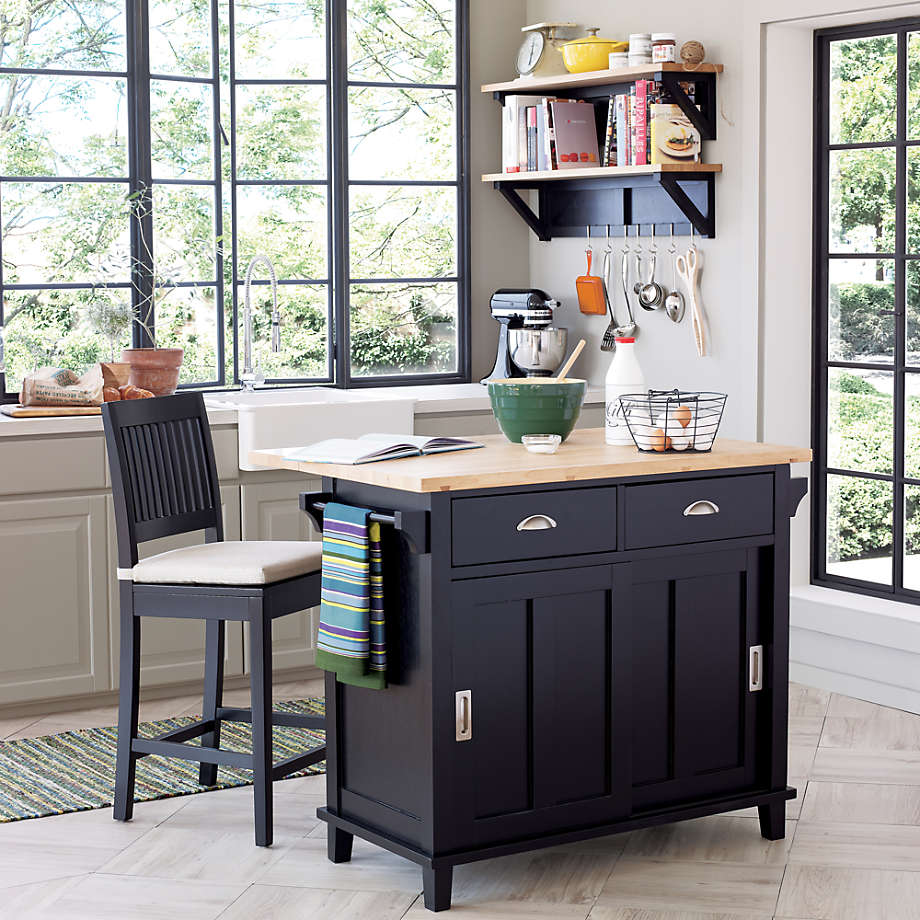 Belmont Black Kitchen Island thumbnail 3