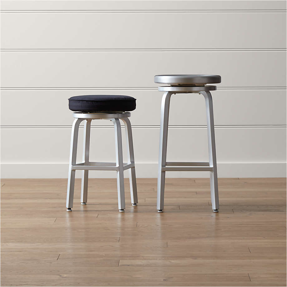 Spin Swivel Backless Counter Stool thumbnail 2