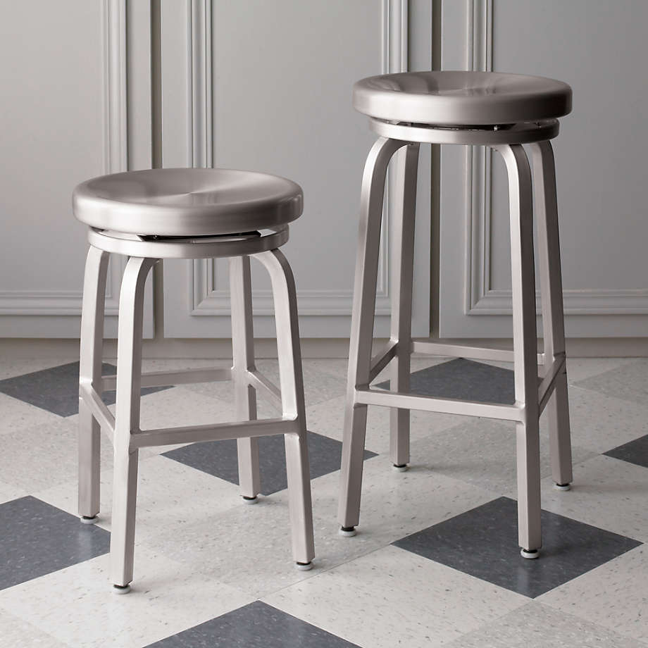 Spin Swivel Backless Counter Stool thumbnail 4