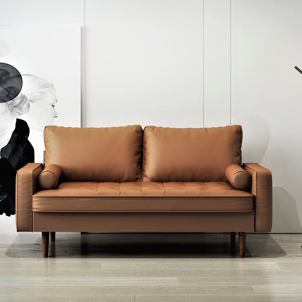 US Pride Mid-century Modern Sofa - Brown thumbnail 3