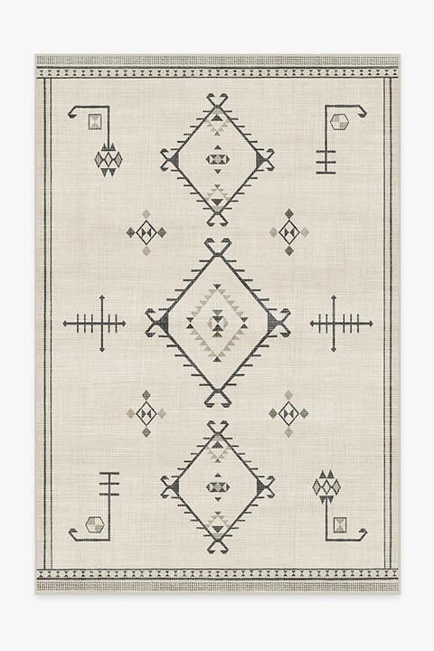 Damali Black White Rug-6'x9' thumbnail 4