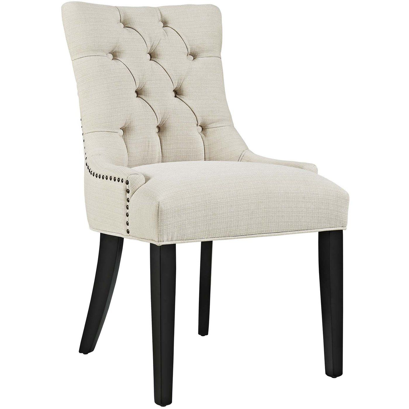 Grant Tufted Fabric Dining Chair - Beige thumbnail 2