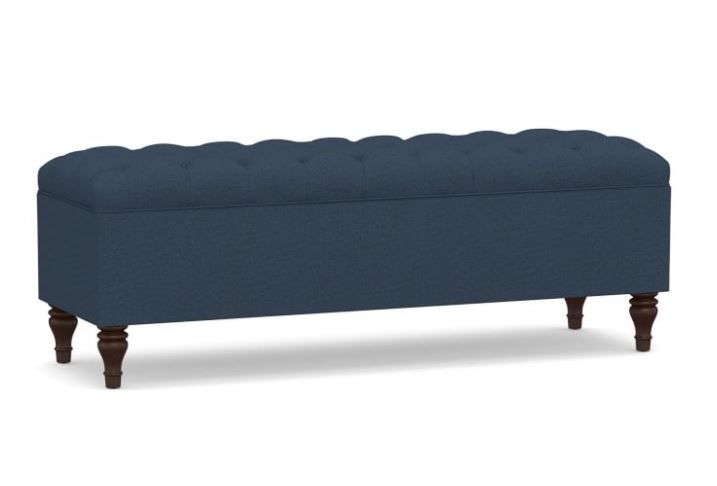 Lorraine Tufted Upholstered Queen Storage Bench thumbnail 3