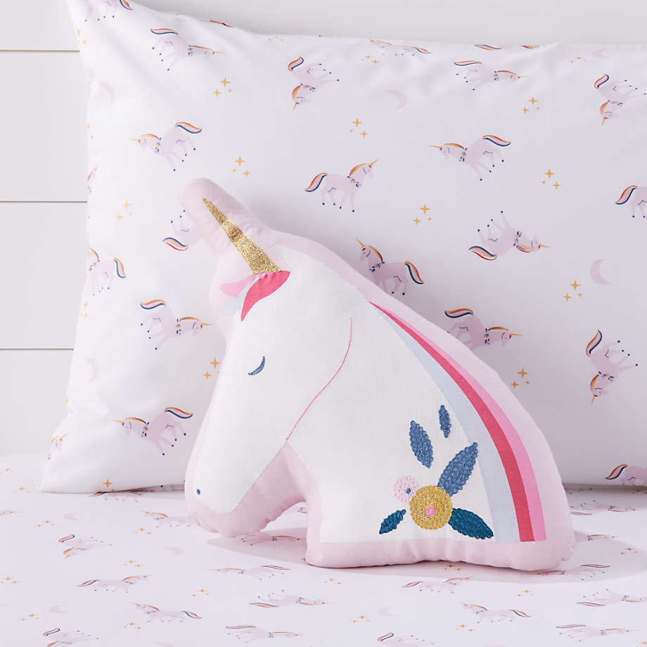 Unicorn Throw Pillow With Insert-15"x14" thumbnail 2