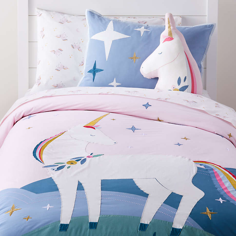 Unicorn Throw Pillow With Insert-15"x14" thumbnail 3
