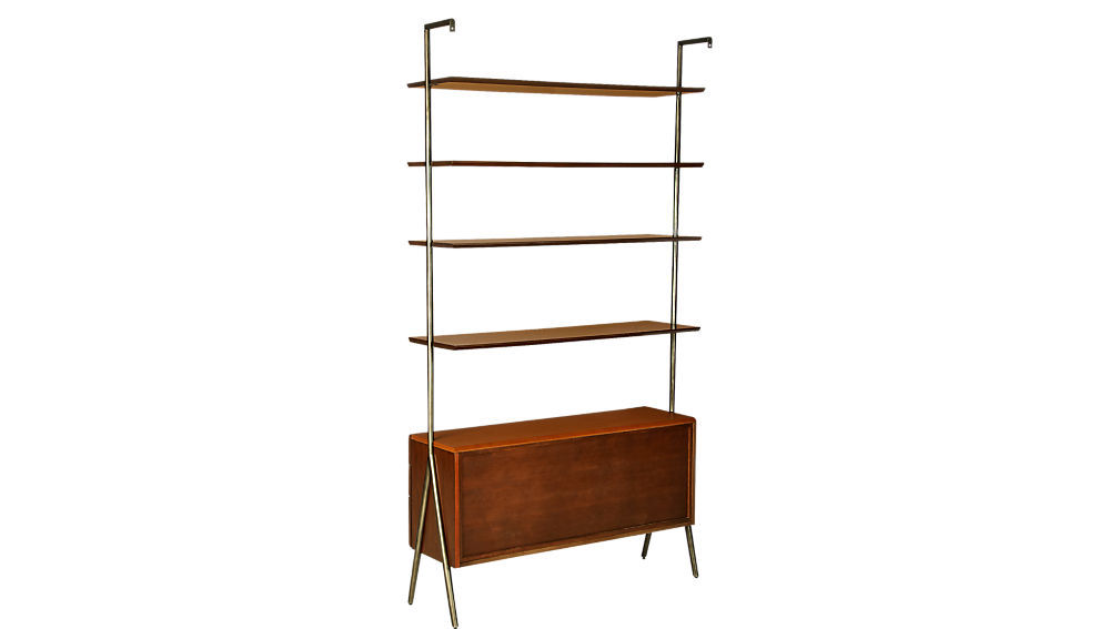 JAXON WOOD AND LEATHER BOOKCASE thumbnail 7