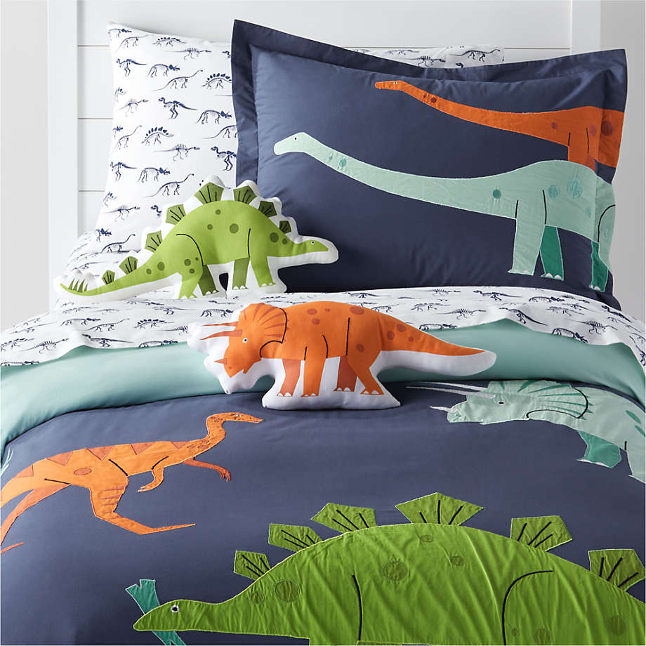 Green Dino Throw Pillow With Insert-21"x10" thumbnail 3