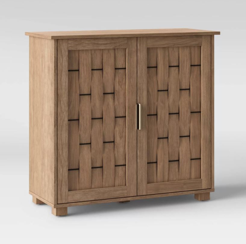 2 Door Woven Cabinet Natural thumbnail 5