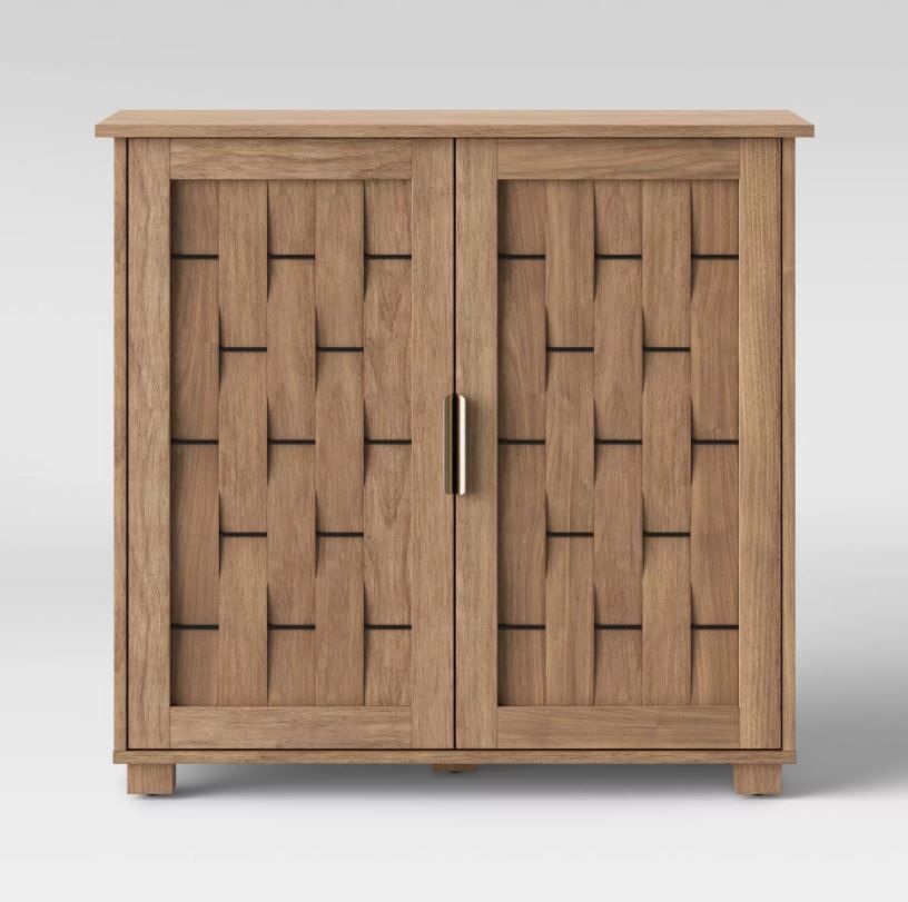 2 Door Woven Cabinet Natural thumbnail 6