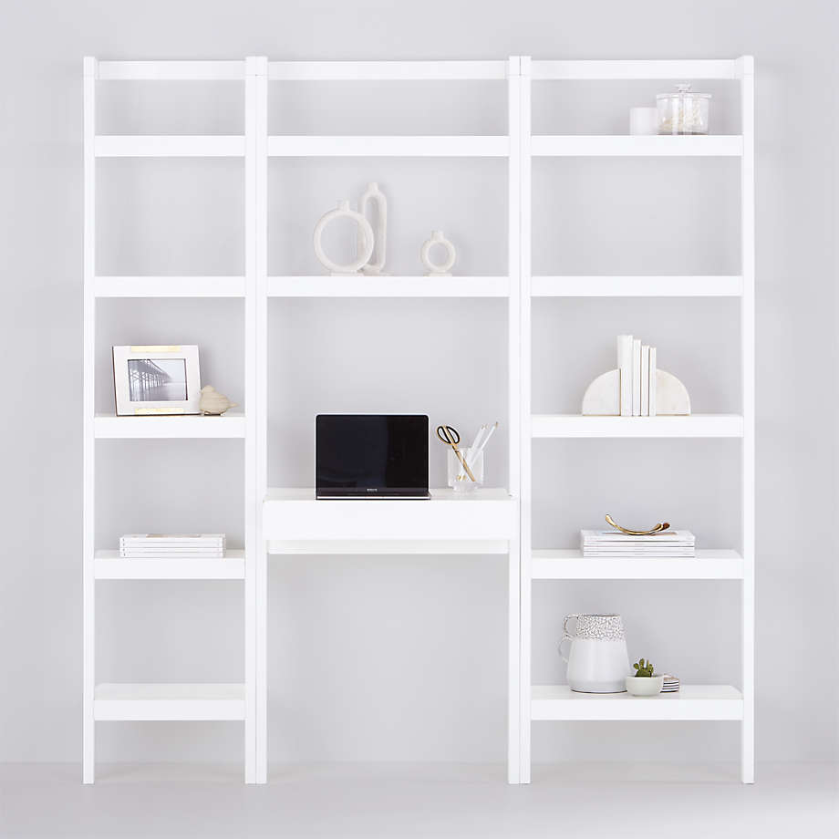 Sawyer White Leaning Bookcase thumbnail 2
