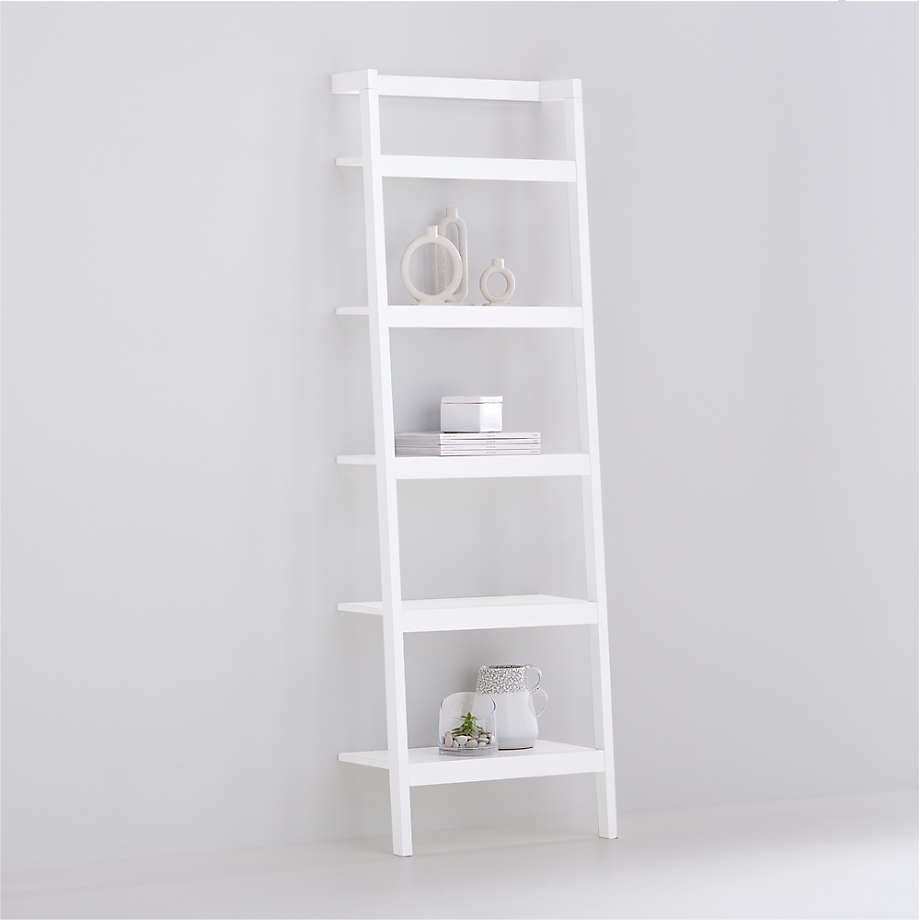 Sawyer White Leaning Bookcase thumbnail 3