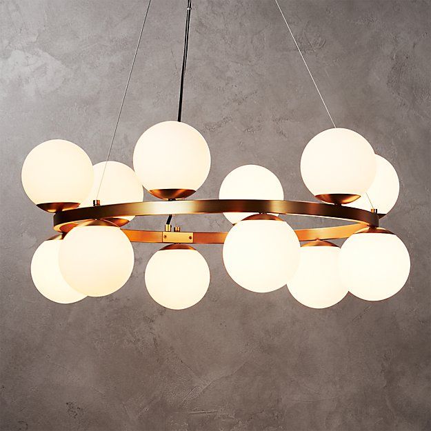 Bubbles Brass Ring Pendant Light  thumbnail 2