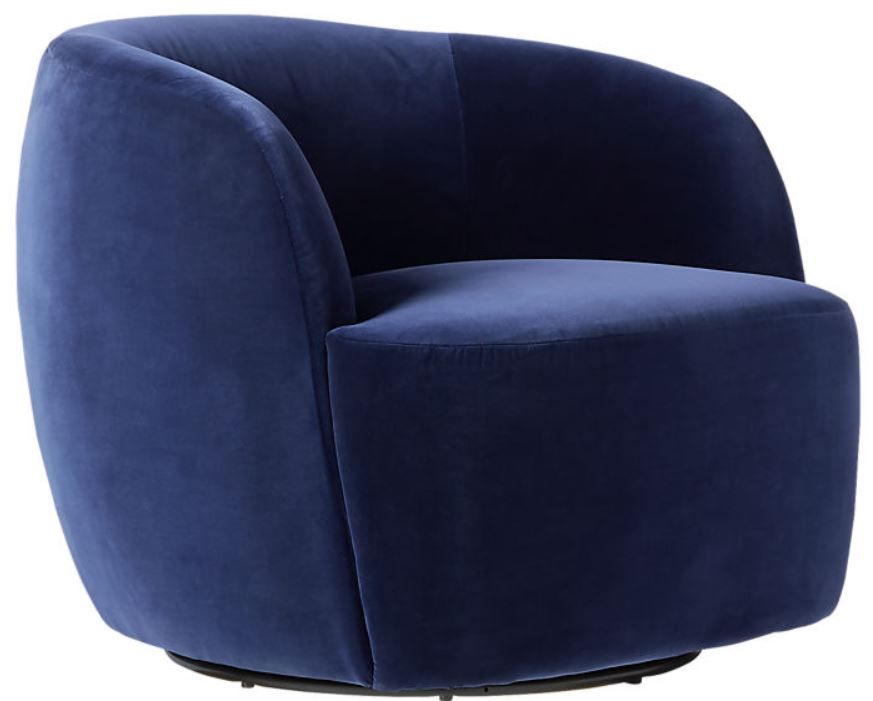 GWYNETH NAVY VELVET CHAIR thumbnail 2