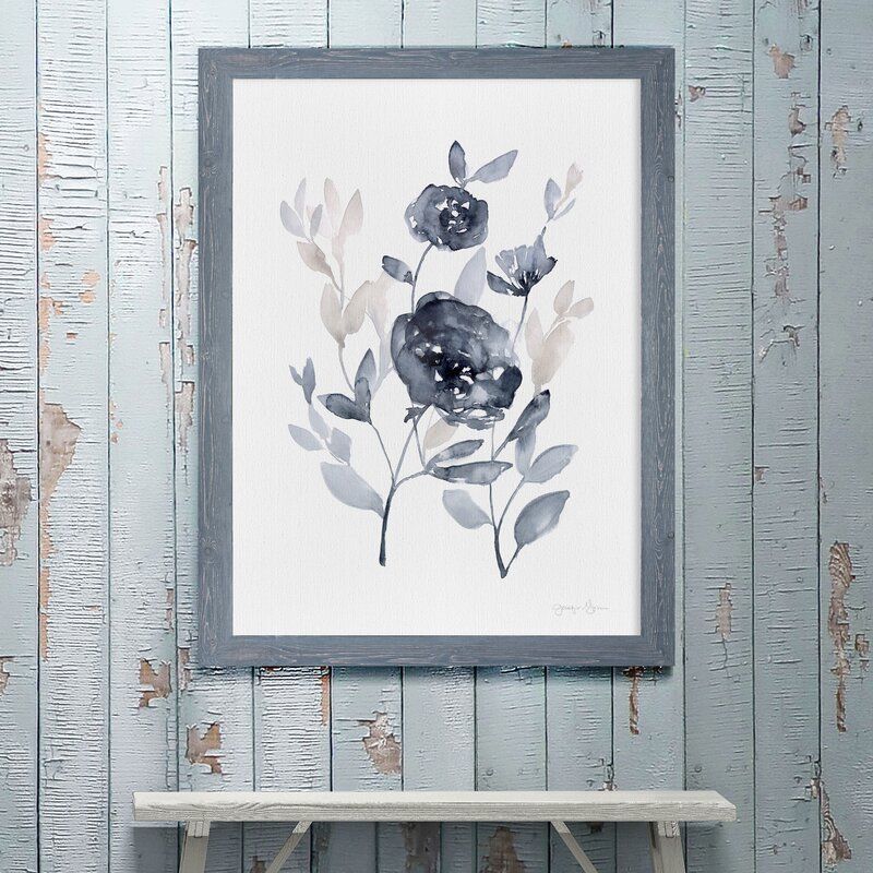 Peonies In Gray II Picture Frame thumbnail 2