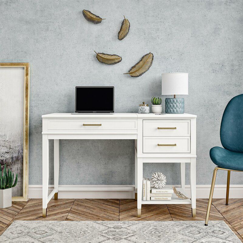 White Westerleigh Height Adjustable Standing Desk thumbnail 2