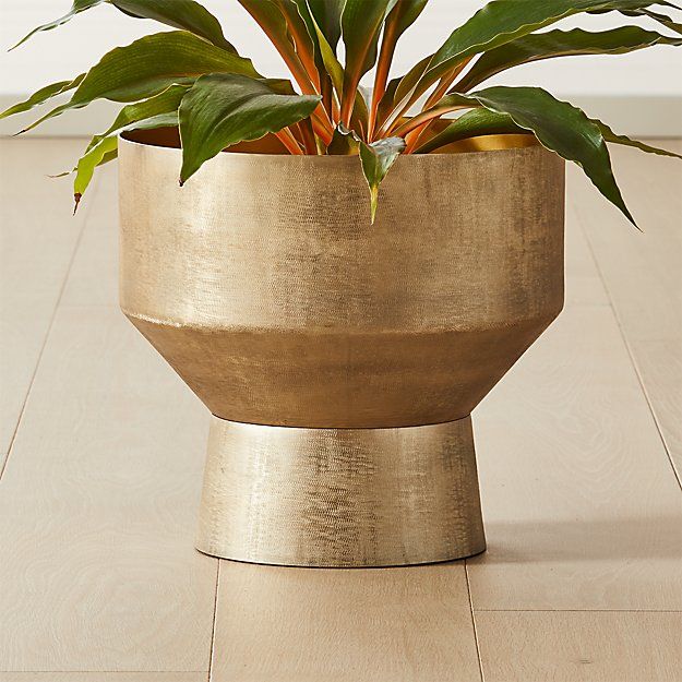 BAST BRASS FLOOR PLANTER LARGE thumbnail 2