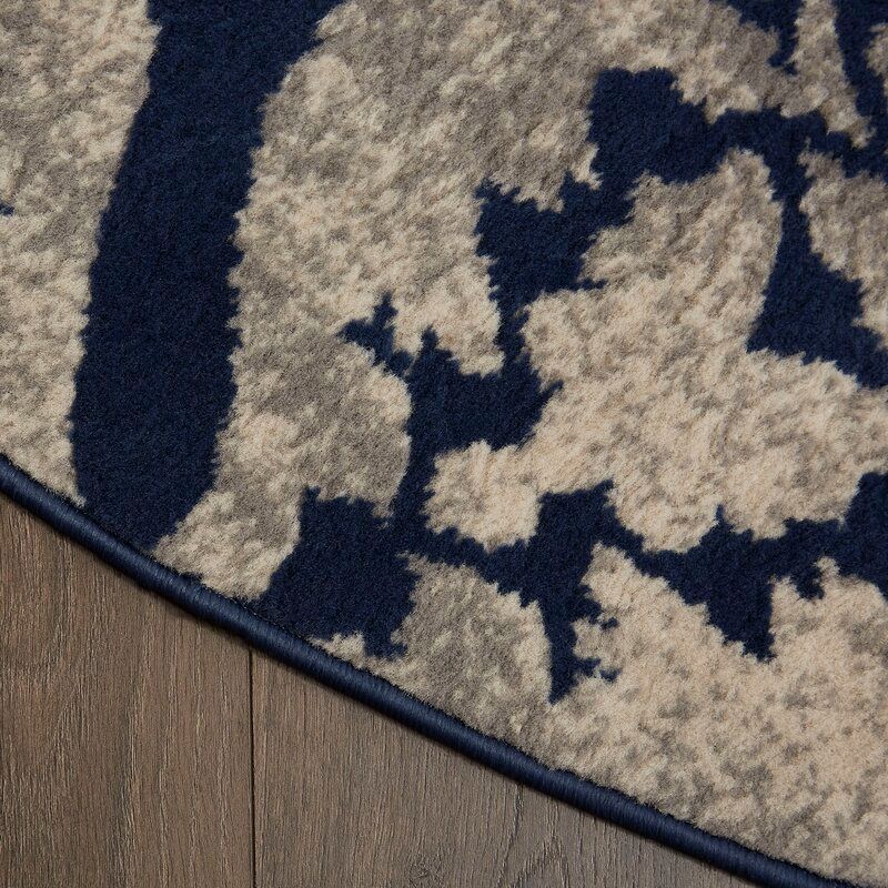 Mulfo Ikat Area Rug in Blue/Gray thumbnail 5