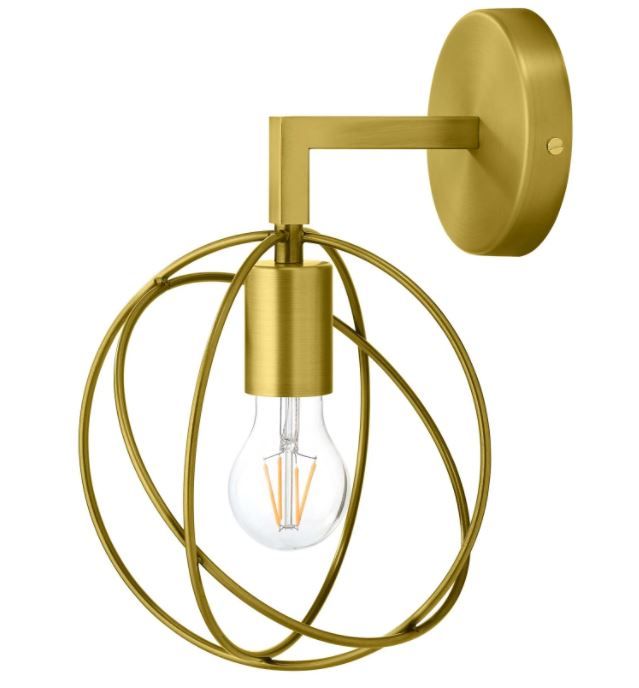 Perimeter Brass Wall Sconce Light Fixture thumbnail 2