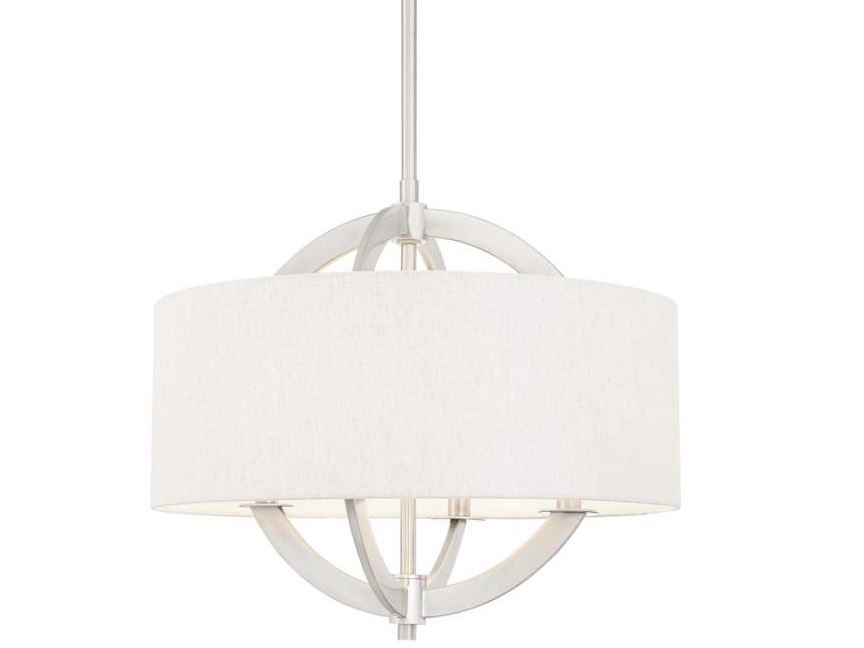 Possini Euro Saturna 21 Wide Brushed Nickel Pendant Light thumbnail 2