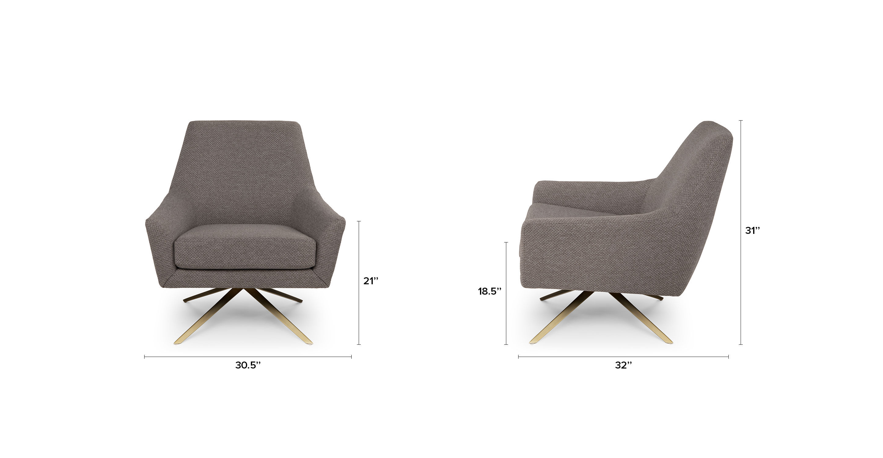 Spin Desert Gray Chair thumbnail 7