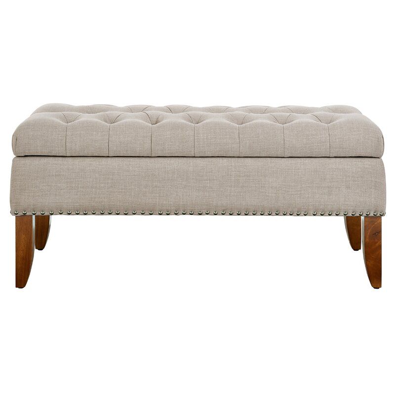 Mortensen Upholstered Flip Top Storage Bench thumbnail 2