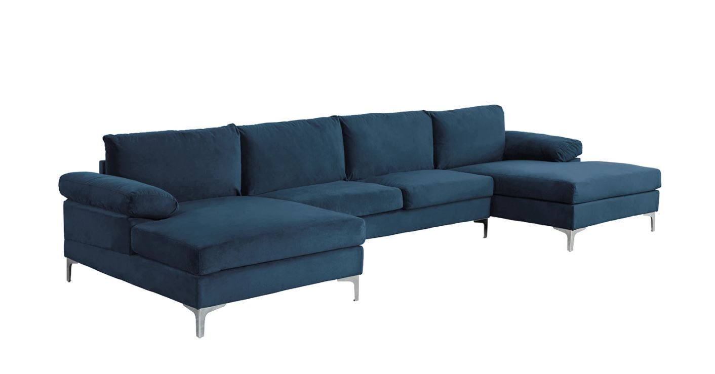 AMANDA XL MODERN VELVET SOFA thumbnail 3