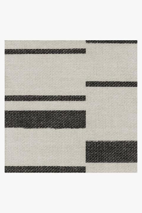 Broken Stripe Black Rug-9'x12' thumbnail 3