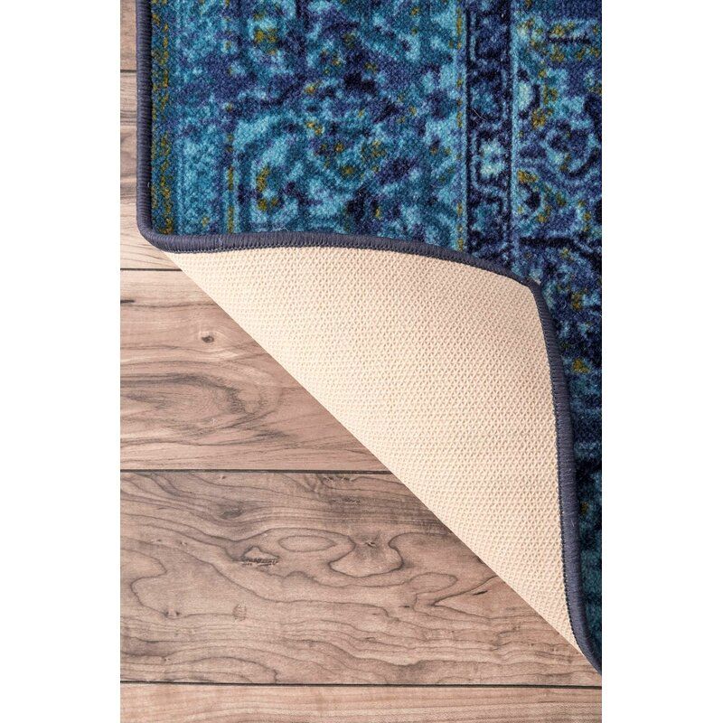Brennen Oriental Blue Area Rug thumbnail 4