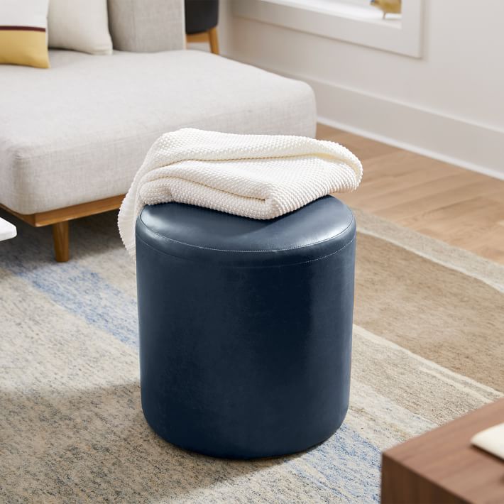 Isla Leather Ottoman  thumbnail 2