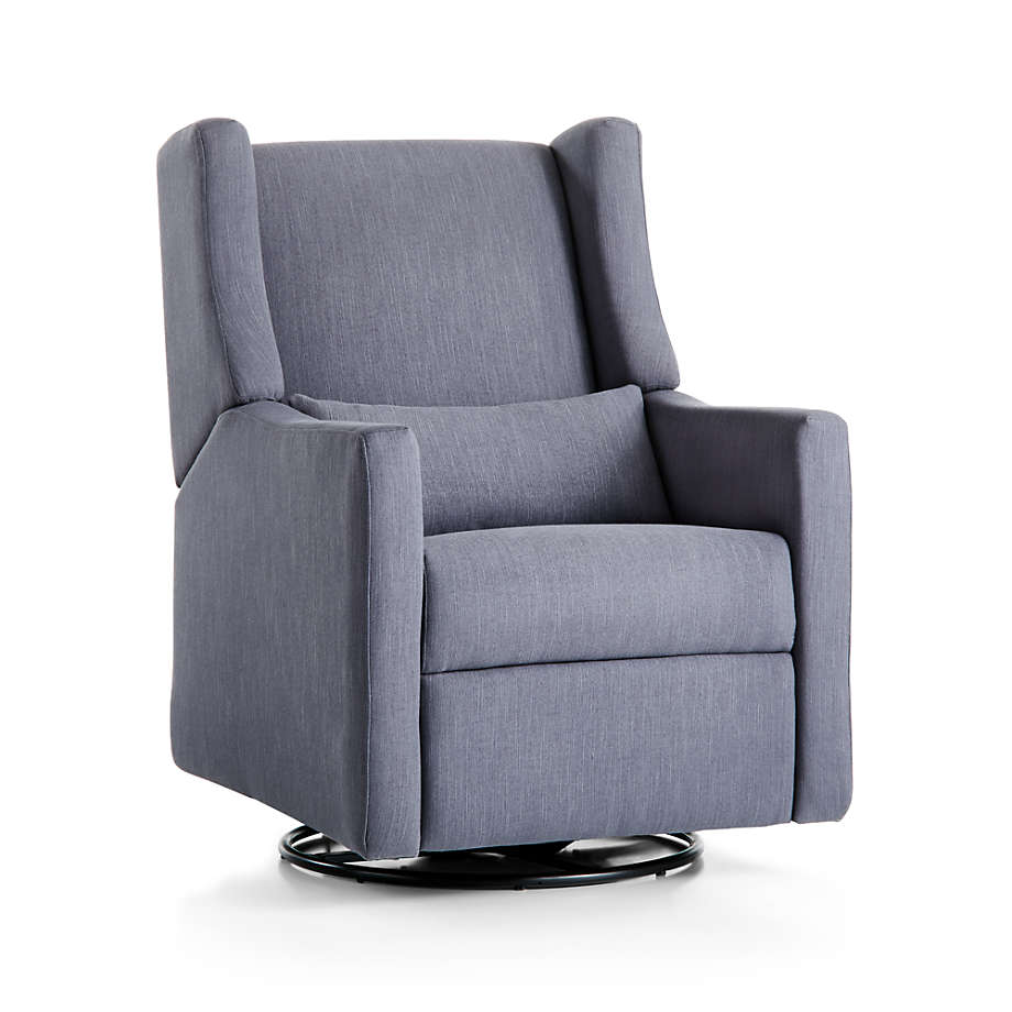 Babyletto Kiwi Dark Blue Power Recliner Glider thumbnail 2