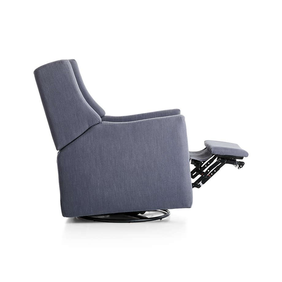 Babyletto Kiwi Dark Blue Power Recliner Glider thumbnail 3