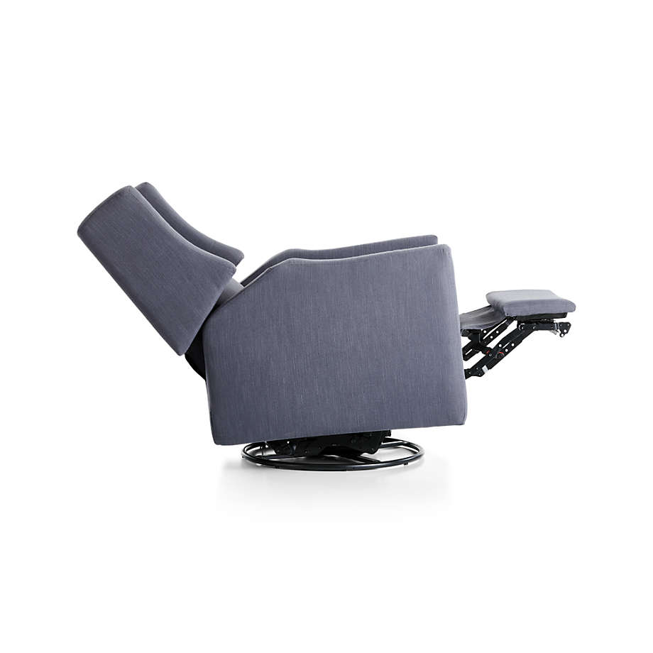 Babyletto Kiwi Dark Blue Power Recliner Glider thumbnail 4