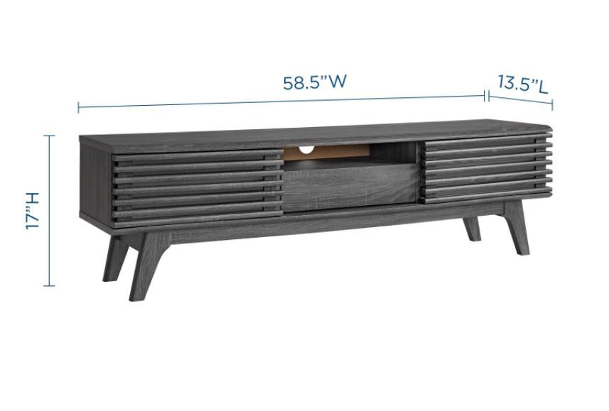 Derren 59 TV Stand - Charcoal thumbnail 5