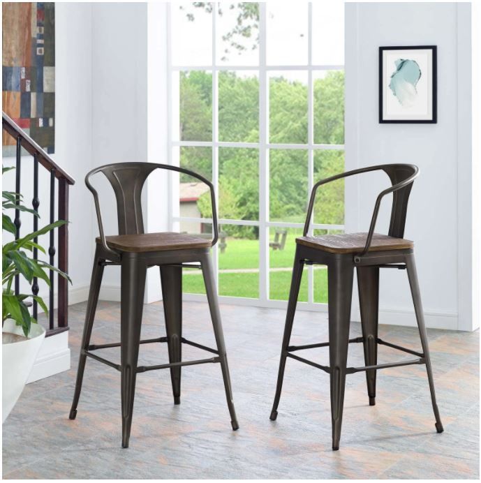 Romen Bar Stool - With Arms thumbnail 4