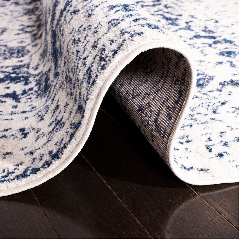 Katie Oriental Cream Navy Area Rug thumbnail 4