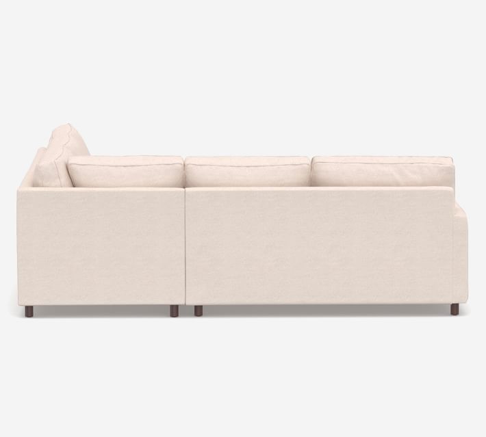 PB Comfort Square Arm Upholstered 3-Piece L-Sectional thumbnail 4