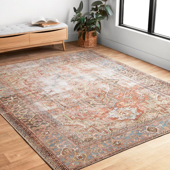 Skye Oriental Area Rug in Terracotta thumbnail 2