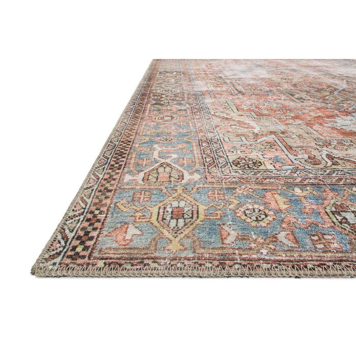 Skye Oriental Area Rug in Terracotta thumbnail 3