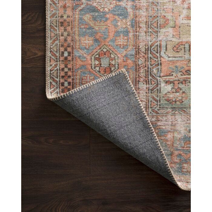 Skye Oriental Area Rug in Terracotta thumbnail 4