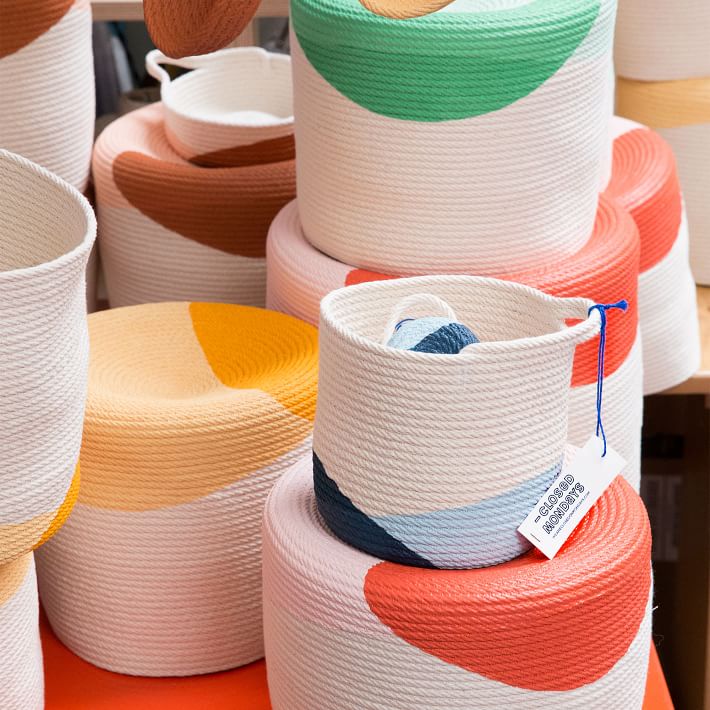 Closed Mondays Woven Bucket Basket thumbnail 5