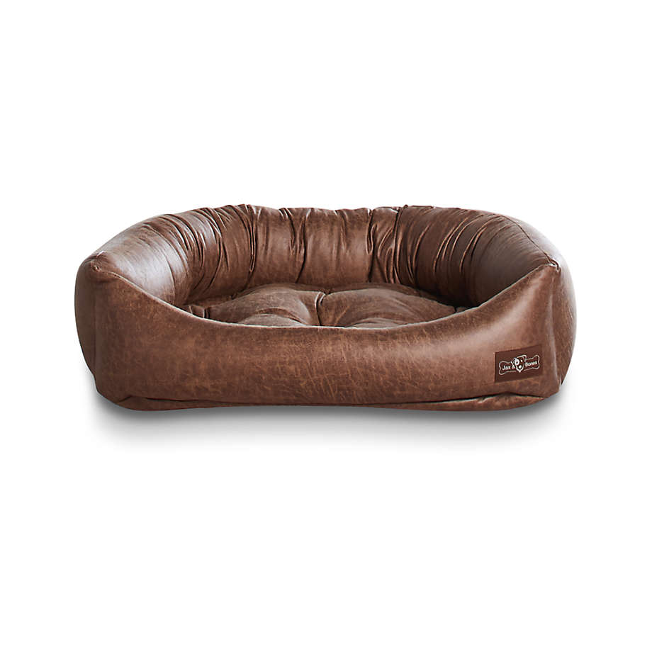 Napper Faux Leather Vintage Medium Dog Bed thumbnail 2
