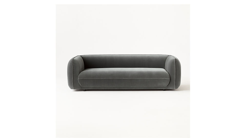 VALMAR GREY VELVET SOFA thumbnail 5
