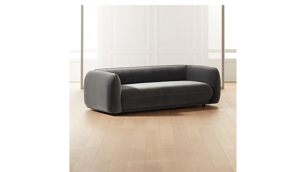 VALMAR GREY VELVET SOFA thumbnail 6