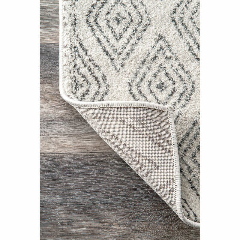 Warleigh Geometric Gray Area Rug thumbnail 3