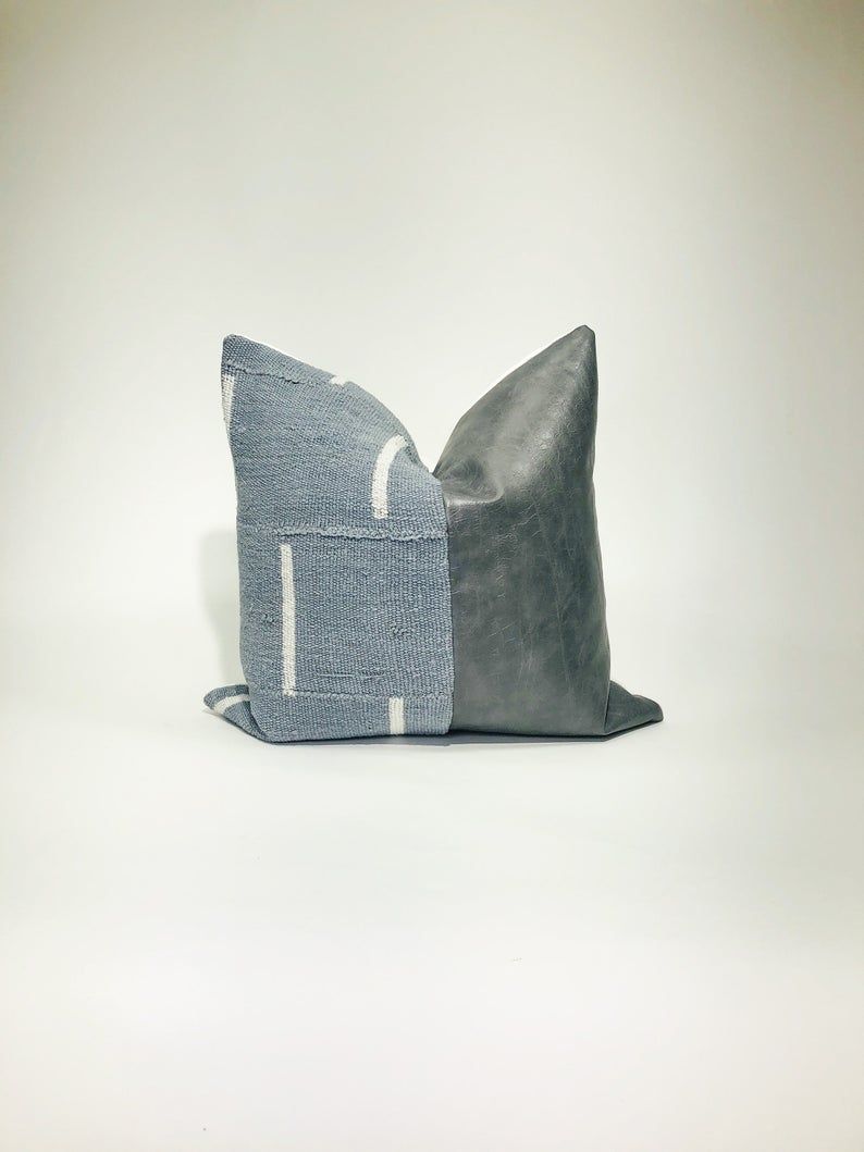 Grey Mudcloth Off White Dash No Insert-20"x20" thumbnail 3