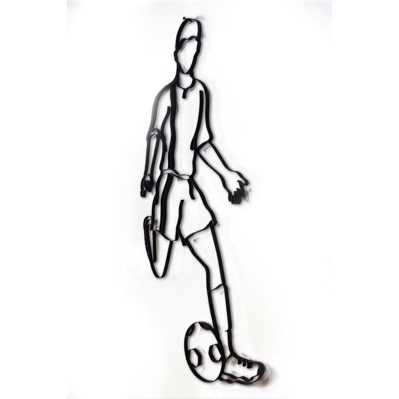 Male Soccer Player Wall Decor thumbnail 2